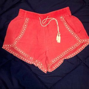 Vintage pink and white with lace trim shorts!!!